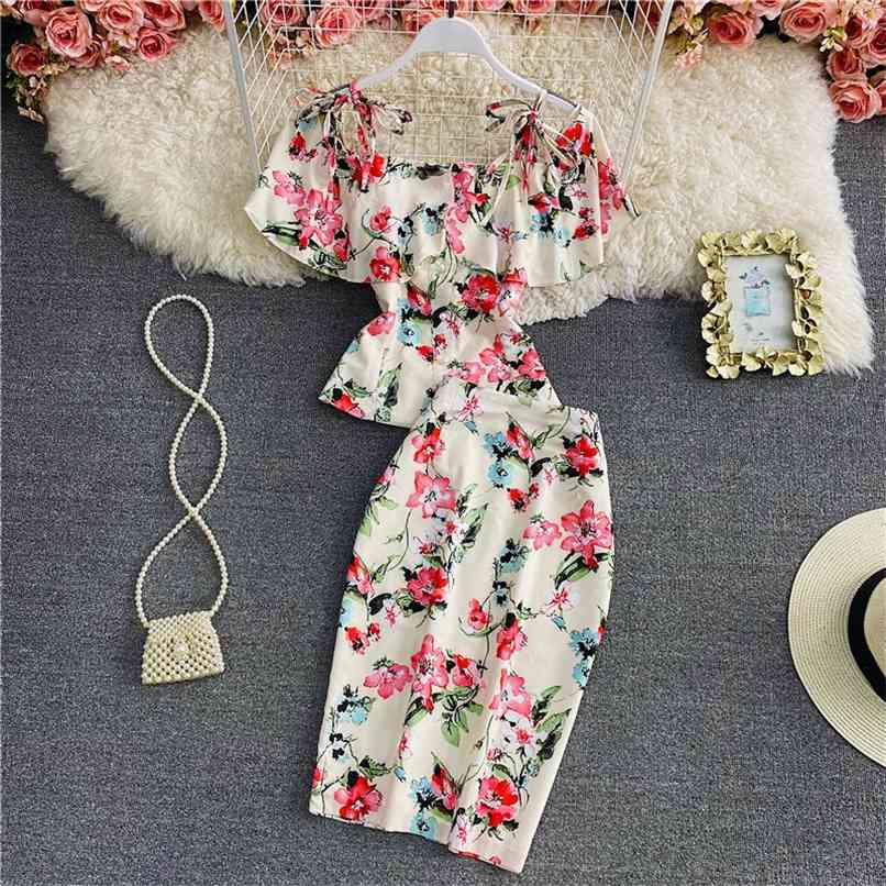 2 Piece set Summer Floral Print Elegant Sexy Slash Neck Spaghetti strap Tops Women Bodycon Ladies Pencil Skirts Suits Vestidos 210602, Apricot
2 Piece set Summer Floral Print Elegant Sexy Slash Neck Spaghetti strap Tops Women Bodycon Ladies Pencil Skirts Suits Vestidos 210602, Apricot