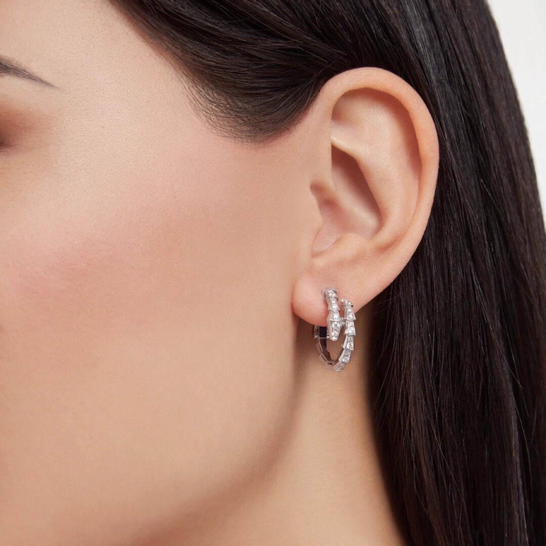 Top quality S925 silver charm drop earring with diamond in two colors plated for women wedding jewelry gift have stamp PS7453