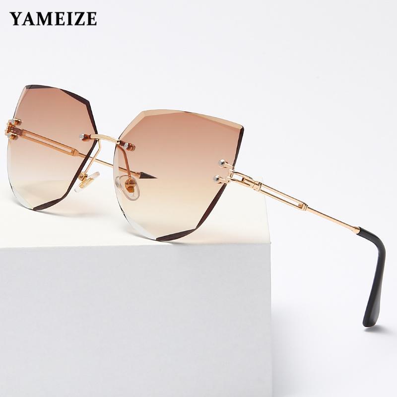 Sunglasses Cat Eye Rimless Women Vintage Design Metal Sun Glasses Ladies Fashion Shades Female Eyewear Oculos De So
Sunglasses Cat Eye Rimless Women Vintage Design Metal Sun Glasses Ladies Fashion Shades Female Eyewear Oculos De So