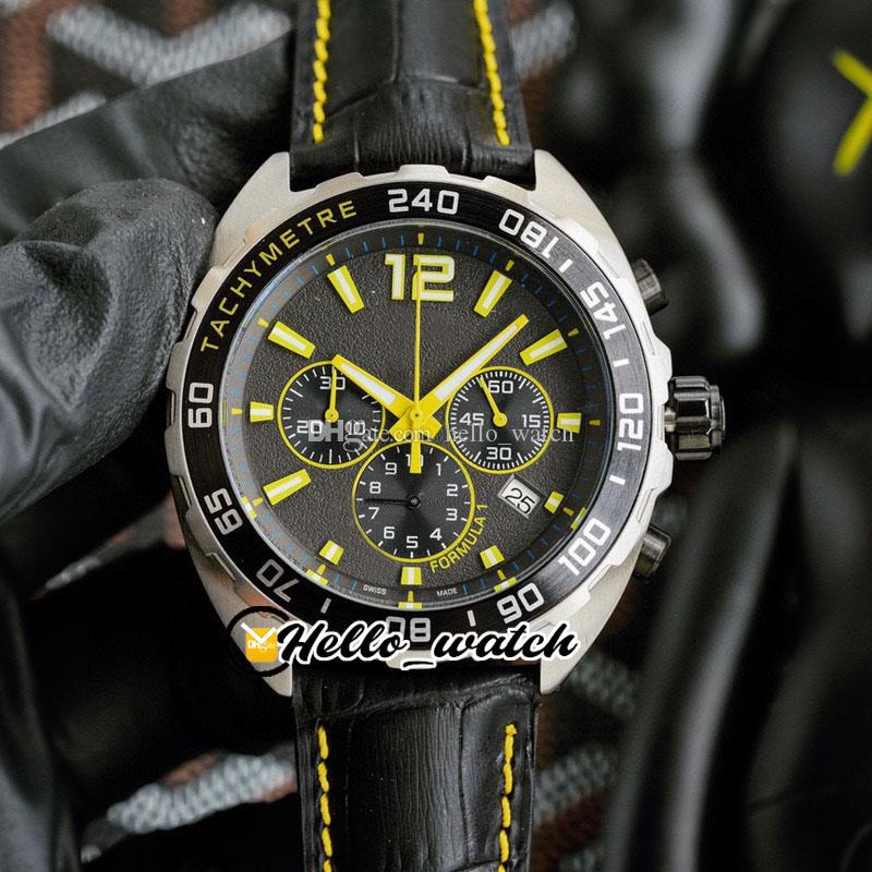 41mm F1 Black Dial Japan VK Quartz Chronogrpah Mens Watch Steel Case Yellow Stick Markers Leather Strap Watches THTG Hello_watch 6 Style, Slivery;brown
41mm F1 Black Dial Japan VK Quartz Chronogrpah Mens Watch Steel Case Yellow Stick Markers Leather Strap Watches THTG Hello_watch 6 Style, Slivery;brown