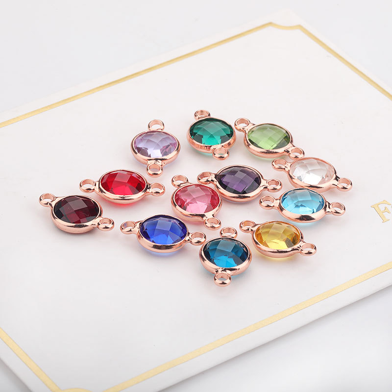 Wholesale DIY Jewelry Charms Rose Gold Plated 8MM Round Crystal Birthstone with Double Hook
Wholesale DIY Jewelry Charms Rose Gold Plated 8MM Round Crystal Birthstone with Double Hook