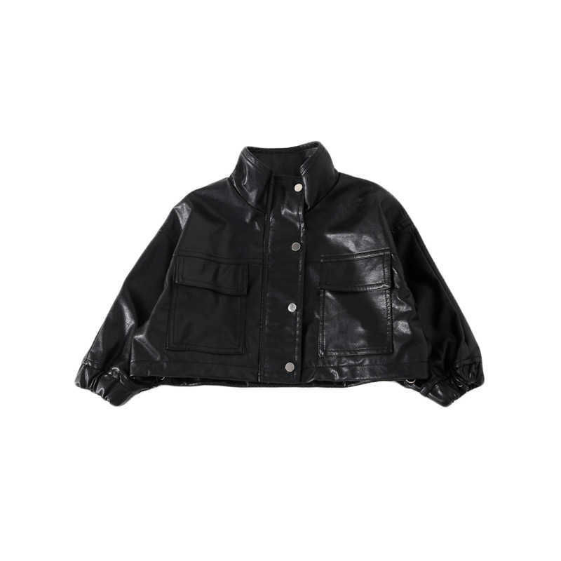Autumn Style Girl's Leather Cloth Kids' Jacket Fashionable Baby Coat Western Style Top baby girl clothes 210701, Black
Autumn Style Girl's Leather Cloth Kids' Jacket Fashionable Baby Coat Western Style Top baby girl clothes 210701, Black