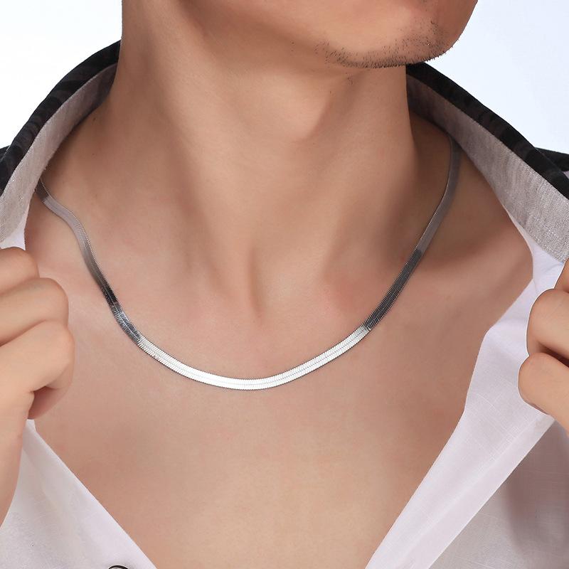 Chains Wholesale 925 Sterling Silver Necklace, Fashion Men's Jewelry Blade Chain 4mm Womens Necklace 18 20 22 24"
Chains Wholesale 925 Sterling Silver Necklace, Fashion Men's Jewelry Blade Chain 4mm Womens Necklace 18 20 22 24"