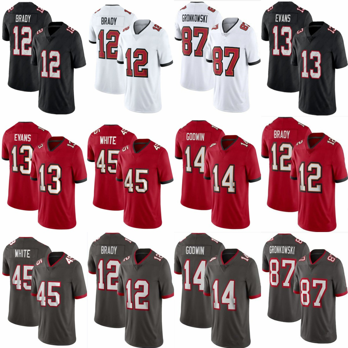 12 Tom Brady Mens Womens Youth Kids Football Jerseys 87 Rob Gronkowski 13 Mike Evans Antonio Tampabaybrown 45 Devin White Buccaneerchris Godwin Sherman, Shown
12 Tom Brady Mens Womens Youth Kids Football Jerseys 87 Rob Gronkowski 13 Mike Evans Antonio Tampabaybrown 45 Devin White Buccaneerchris Godwin Sherman, Shown