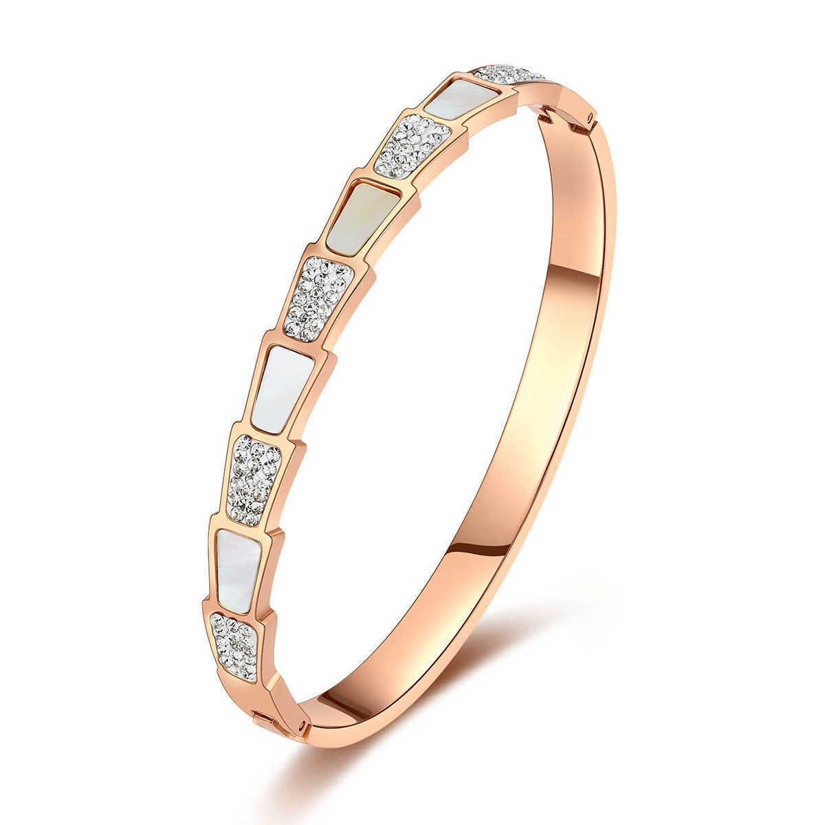 New Arrival 316l Stainless Steel Cuff Bangle Bracelets for Women Rose Gold Stainless Steel Bracelet Q0717
New Arrival 316l Stainless Steel Cuff Bangle Bracelets for Women Rose Gold Stainless Steel Bracelet Q0717