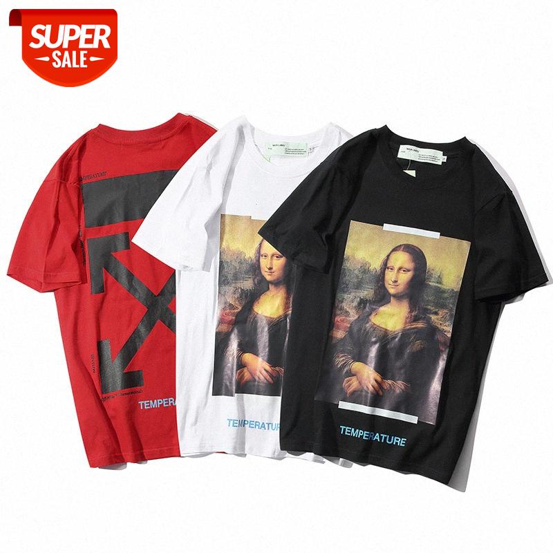 European and American tide off whire bottoming shirt summer brand Mona Lisa arrow men's women's short-sleeved T-shirt #nM0w, White;black
European and American tide off whire bottoming shirt summer brand Mona Lisa arrow men's women's short-sleeved T-shirt #nM0w, White;black