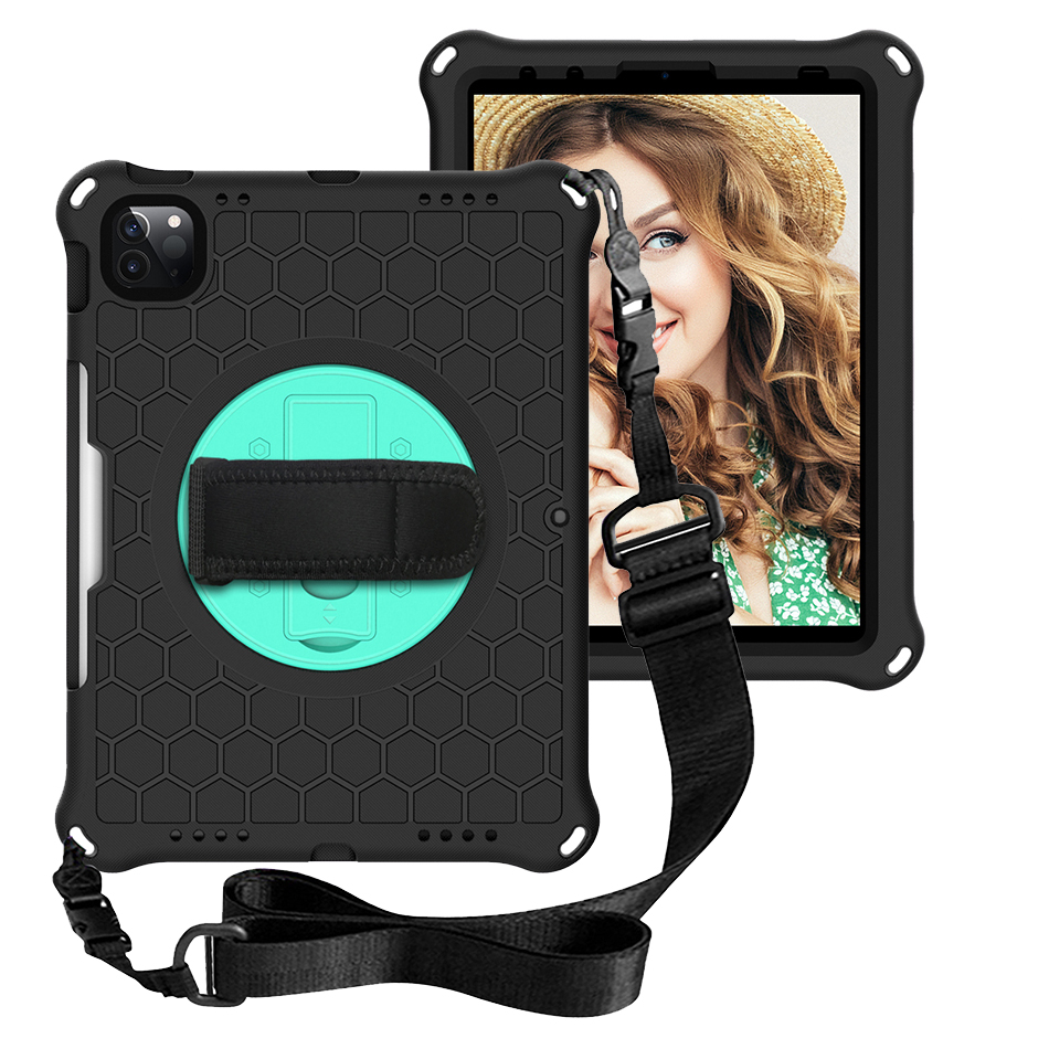 Rotatable Kickstand EVA Case for iPad Pro 11 2021 Air 4 Shockproof Cover with Shoulder Strap
Rotatable Kickstand EVA Case for iPad Pro 11 2021 Air 4 Shockproof Cover with Shoulder Strap