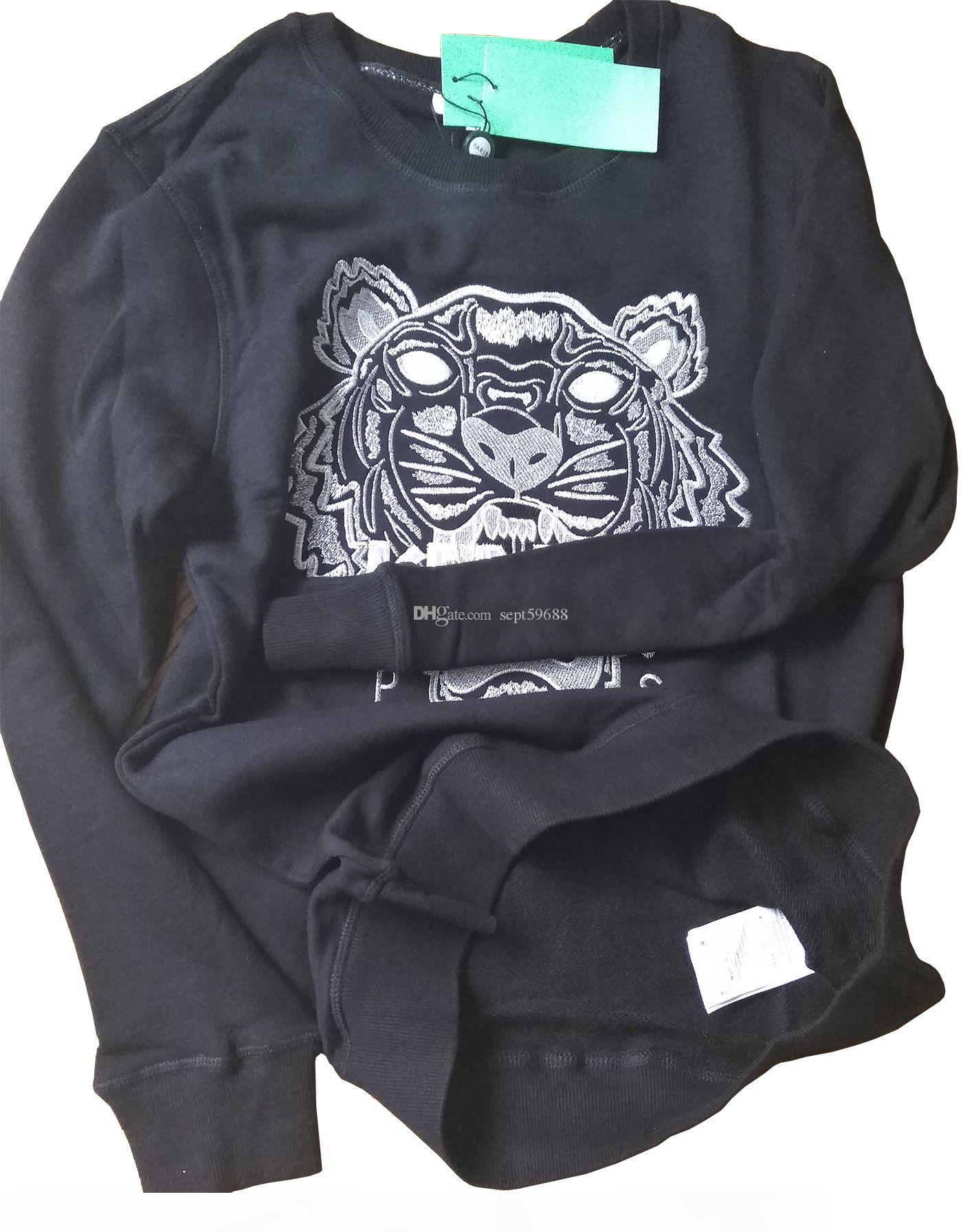 Tiger Head Sweater Paris jumpers Embroidered hoodies pollver cotton terry long sleeve Sweatshirt with letters original Tops KZ 27 colors S-X, Black
Tiger Head Sweater Paris jumpers Embroidered hoodies pollver cotton terry long sleeve Sweatshirt with letters original Tops KZ 27 colors S-X, Black