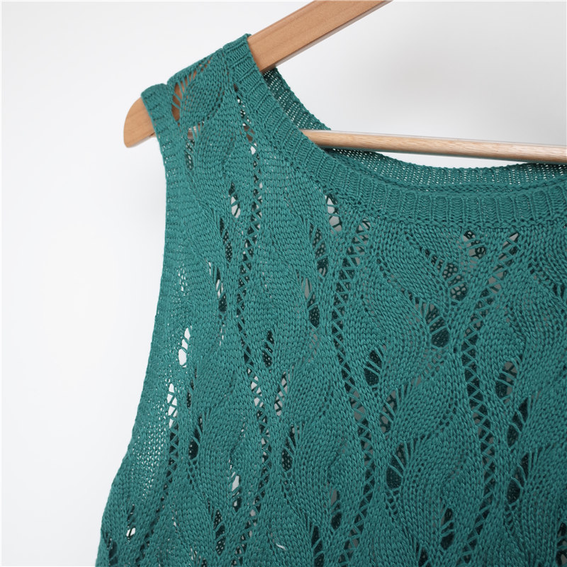 Green Knitted Beach Cover up Dresses Pareo de Plage Swimsuit cover Up wear Pareos Playa Mujer Bikini #Q713 210420