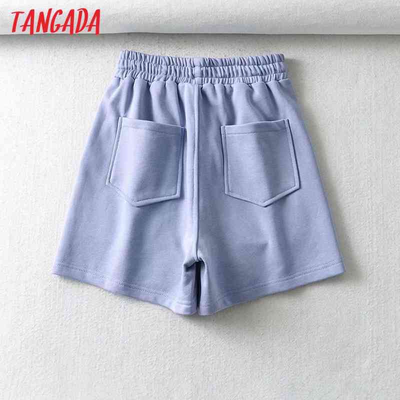 Women Tracksuit Cotton Suit 2 Pieces Sets Crop Hoodies Sweatshirt and Shorts Suits 2T6 210416
