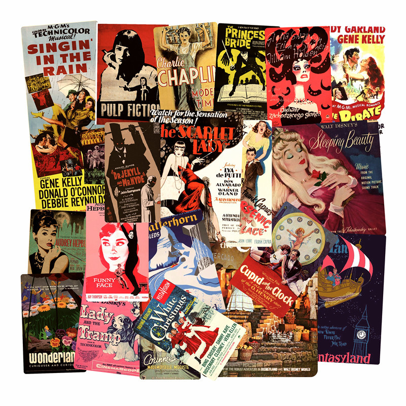 46Pcs-Pack Vintage Retro Movie Poster Film Vinyl Sticker Waterproof Stickers for Bottle Laptops Car Planner Scrapbook Phone Macbook Wardrobe
46Pcs-Pack Vintage Retro Movie Poster Film Vinyl Sticker Waterproof Stickers for Bottle Laptops Car Planner Scrapbook Phone Macbook Wardrobe