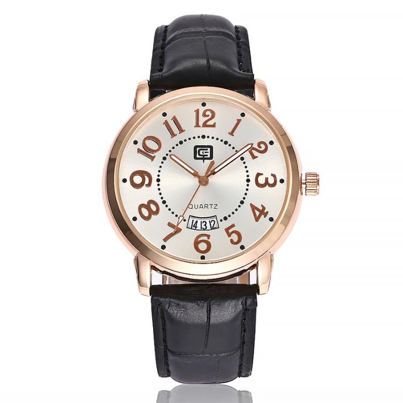 Wristwatches Men Business Date Watch Luxury Leather Sport Quartz Clock Wrist Watches Relogio Masculino, Black
Wristwatches Men Business Date Watch Luxury Leather Sport Quartz Clock Wrist Watches Relogio Masculino, Black