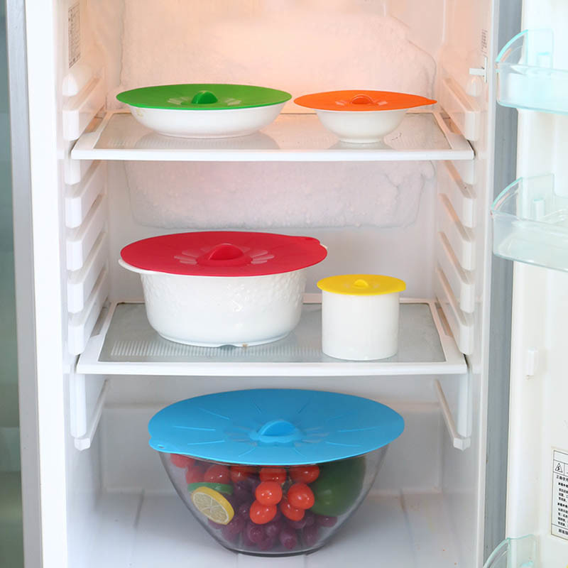 Food Wrap 1PC Kitchen Gadgets Reusable Fresh Keeping Multifunction Microwave Bowl Cover Cooking Pot Pan Lid Silicone