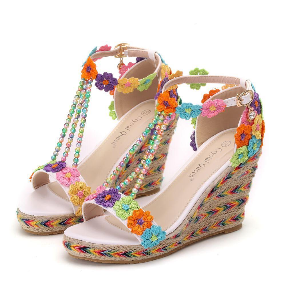 Slippers 2021 summer wedge high heel sandals female large size bride beaded sexy banquet dress bridesmaid wedding shoes 6N67, Ivory
Slippers 2021 summer wedge high heel sandals female large size bride beaded sexy banquet dress bridesmaid wedding shoes 6N67, Ivory