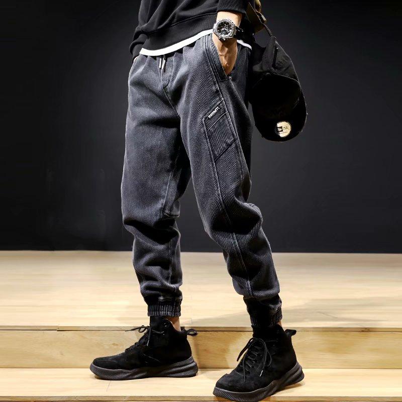 Fashion Men's Pants Korean Streetwear Joggers Men Trousers Cargo Casual Clothing Elastic Waist Size M-5XL