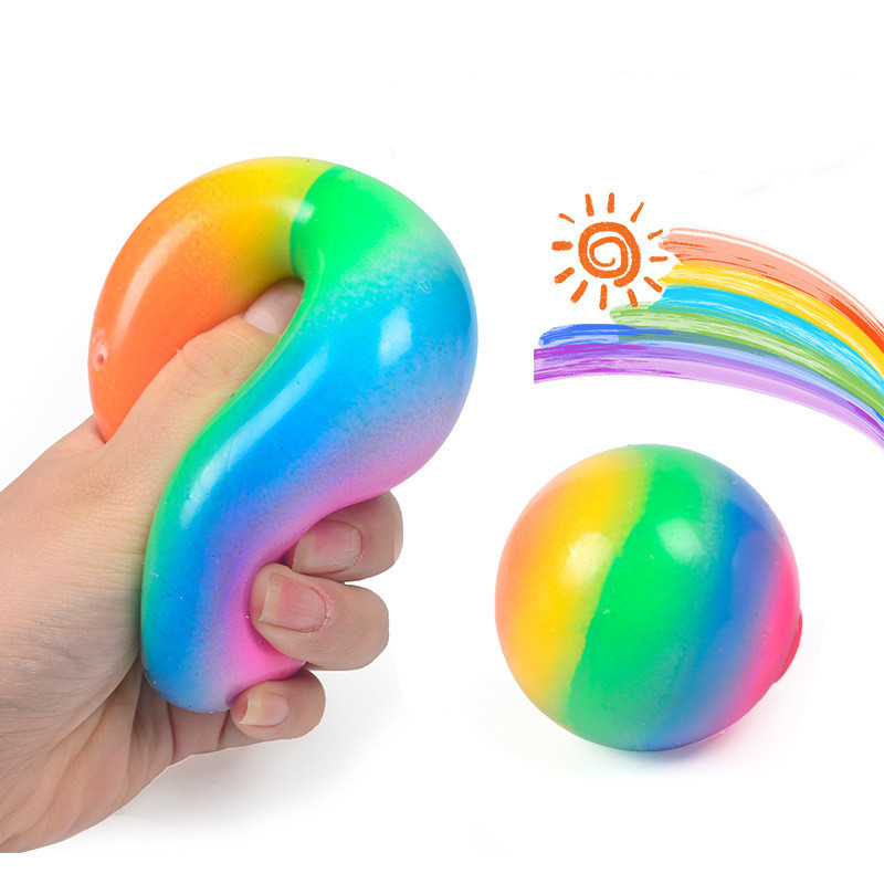 Jelly Squishy Rainbow Vent Ball Decompression Toy Squish Squeeze Rubber Stressball Anxiety Stress Relief Autism Fidget For Worker
Jelly Squishy Rainbow Vent Ball Decompression Toy Squish Squeeze Rubber Stressball Anxiety Stress Relief Autism Fidget For Worker