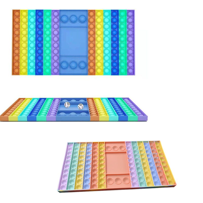 Decompression Toys Push Bubble Checkerboard Rainbow Stress Reliever Fidget Toy Autism Special Needs Sensory Gifts for Kids Party Game
Decompression Toys Push Bubble Checkerboard Rainbow Stress Reliever Fidget Toy Autism Special Needs Sensory Gifts for Kids Party Game