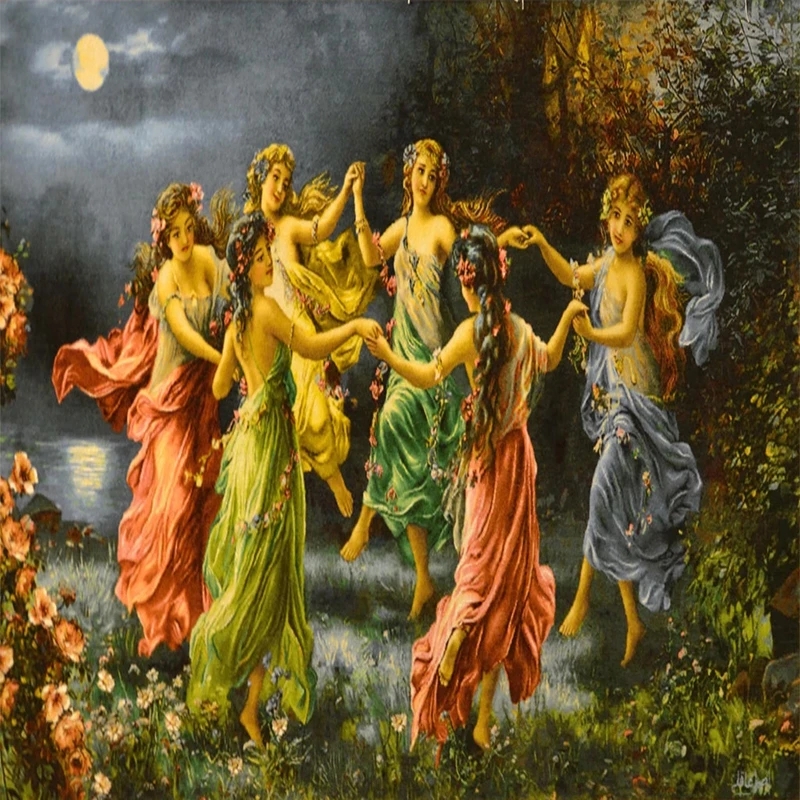 Custom Photo Classic European Hand Painted Character Oil Painting Living Room Bedroom Decoration Mural 3d wallpaper