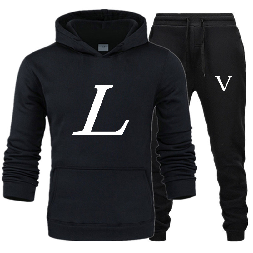 Mens tracksuit sweat suits sports fashion Men hoodies jackets casual running training sportswear Jogger jacket pants sets sporting suit size S-3X