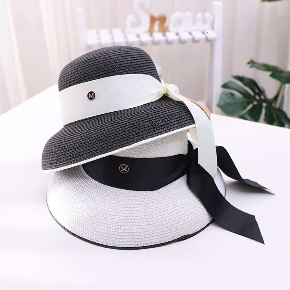 Sun hat Bow spring and summer women sun Beach Brim Straw cover Big basin Hat holiday tide, Blue;gray
Sun hat Bow spring and summer women sun Beach Brim Straw cover Big basin Hat holiday tide, Blue;gray
