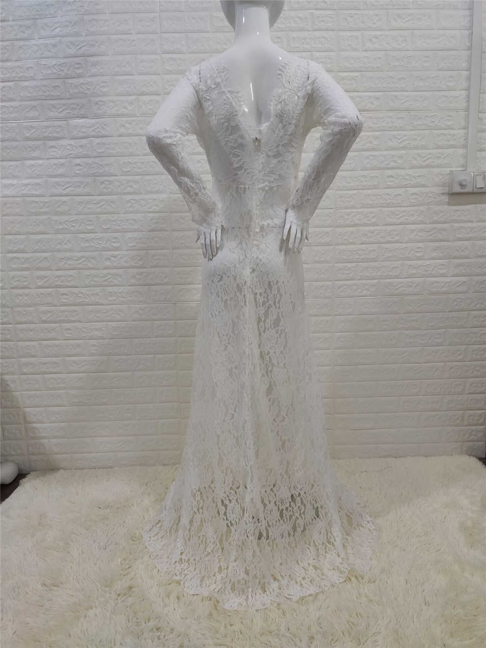 White Lace Maternity Pography Props Dresses Sexy Fancy Pregnancy Dress For Po Shooting Long Pregnant Women Maxi Gown 210922