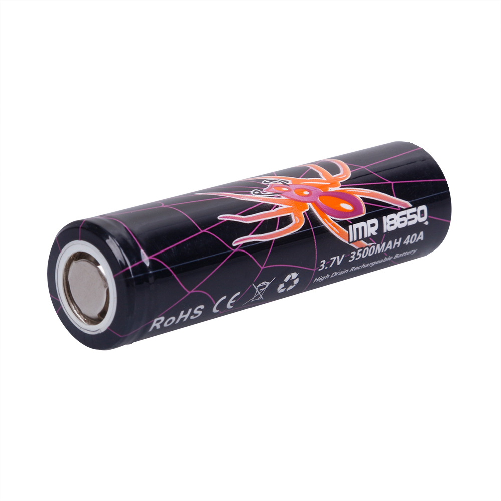 New Top Quality BLACK IMR 18650 Battery WIDOW 3500mAh 40A IMR18650 Lithium Batteries Fast