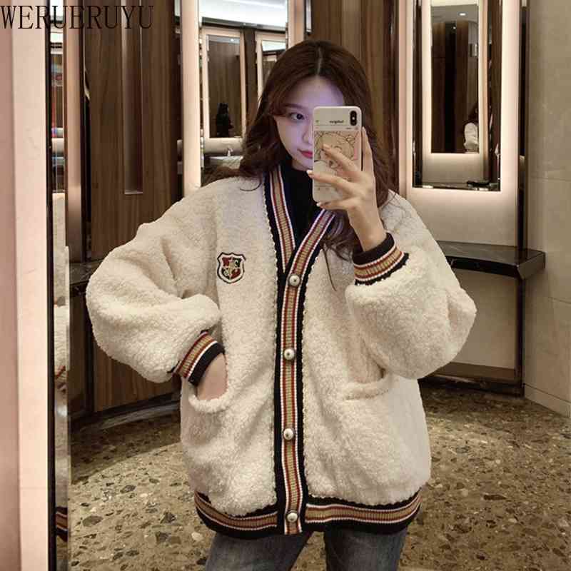 WERUERUYU lambs Plush coat women's winter student loose Korean cardigan top 210608, Photo color
WERUERUYU lambs Plush coat women's winter student loose Korean cardigan top 210608, Photo color
