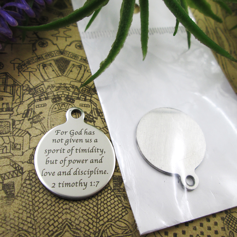 40pcs--stainless steel charms"for god has not given us a sporit of timidity...2 timothy 1:7" more style choosing DIY pendants fo necklace
40pcs--stainless steel charms"for god has not given us a sporit of timidity...2 timothy 1:7" more style choosing DIY pendants fo necklace