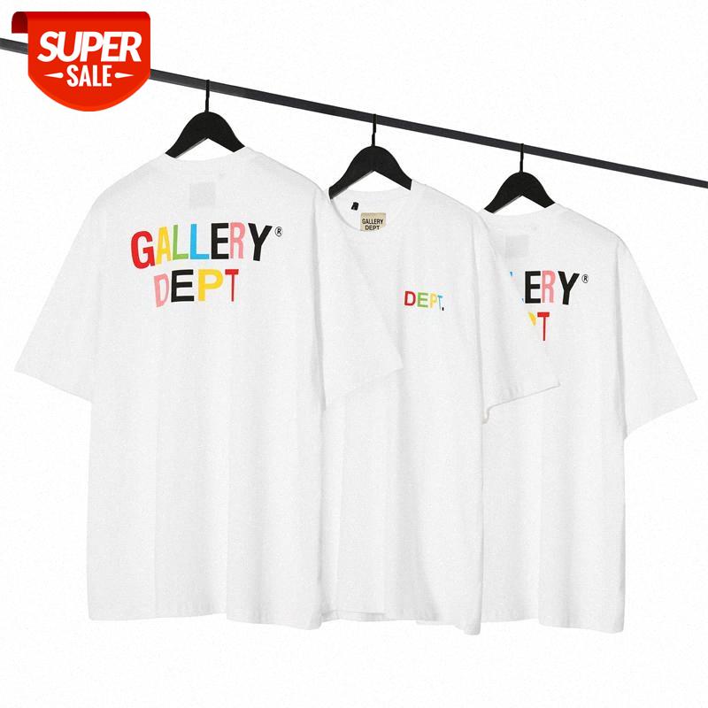 21 Europe and the United States GALLERY DEPT seven-color letter printing distressed short-sleeved men's women's T-shirt tide #kT84, White;black
21 Europe and the United States GALLERY DEPT seven-color letter printing distressed short-sleeved men's women's T-shirt tide #kT84, White;black
