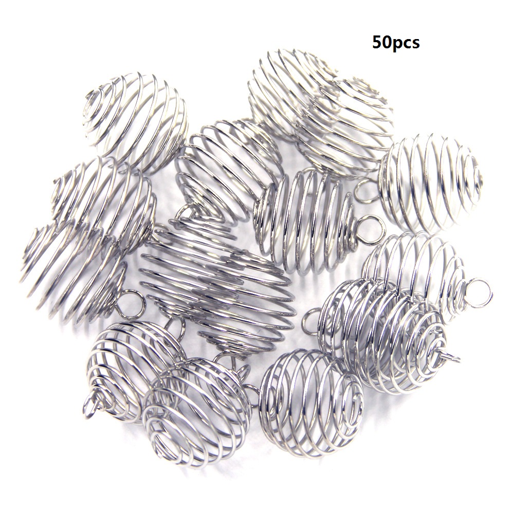 50pcs 25*30mm Plated Spiral Bead Cage Charms Pendants Hanging Hollow Lantern Ball Spring Pendant for Women and Men Jewelry Making
50pcs 25*30mm Plated Spiral Bead Cage Charms Pendants Hanging Hollow Lantern Ball Spring Pendant for Women and Men Jewelry Making