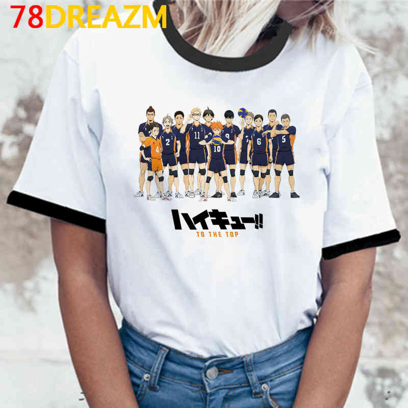 Hot Japanese Anime Haikyuu Karasuno T Shirt Men Harajuku Summer Tops Fly High Graphic Tees Kawaii Unisex Cartoon Tshirt Male L0324, White;black
Hot Japanese Anime Haikyuu Karasuno T Shirt Men Harajuku Summer Tops Fly High Graphic Tees Kawaii Unisex Cartoon Tshirt Male L0324, White;black
