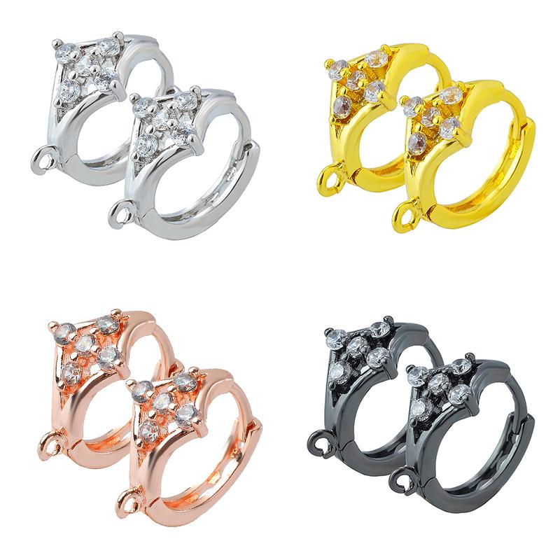 Hoop & Huggie 1 Pair 15x15mm Handmade Zircon Earrings Jewelry Accessories Wholesale DIY Tassel Making Charm Findings
Hoop & Huggie 1 Pair 15x15mm Handmade Zircon Earrings Jewelry Accessories Wholesale DIY Tassel Making Charm Findings