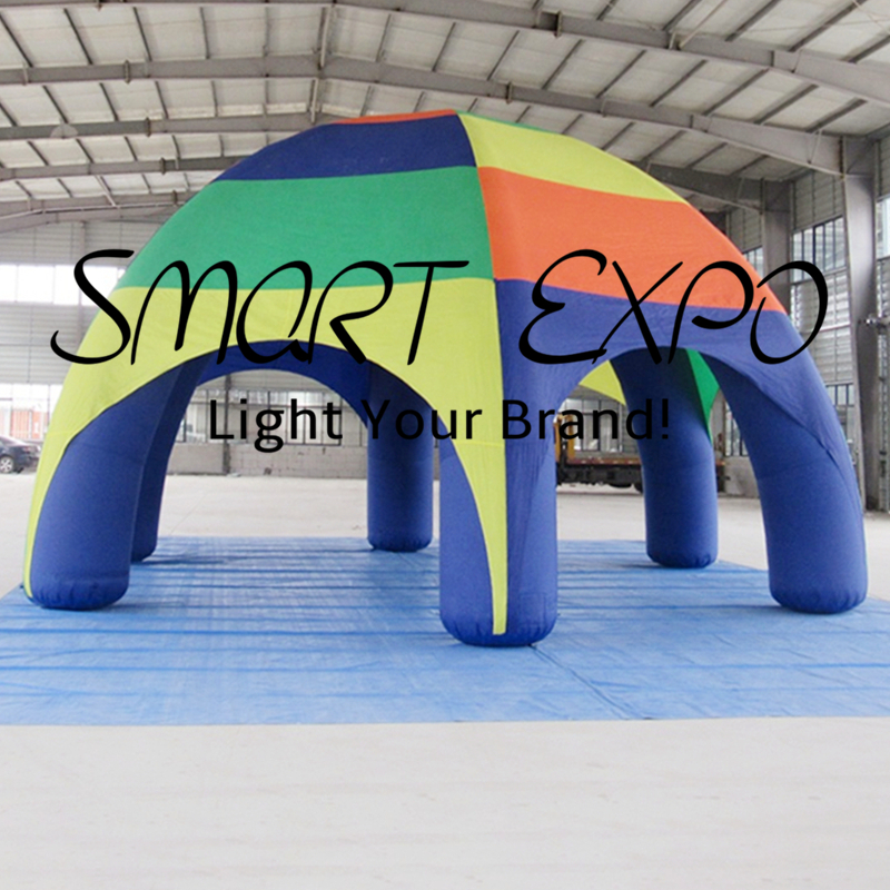 Spider Tent Inflatable Canopy Dia4xH3.5m with Custom Printing Base Blower