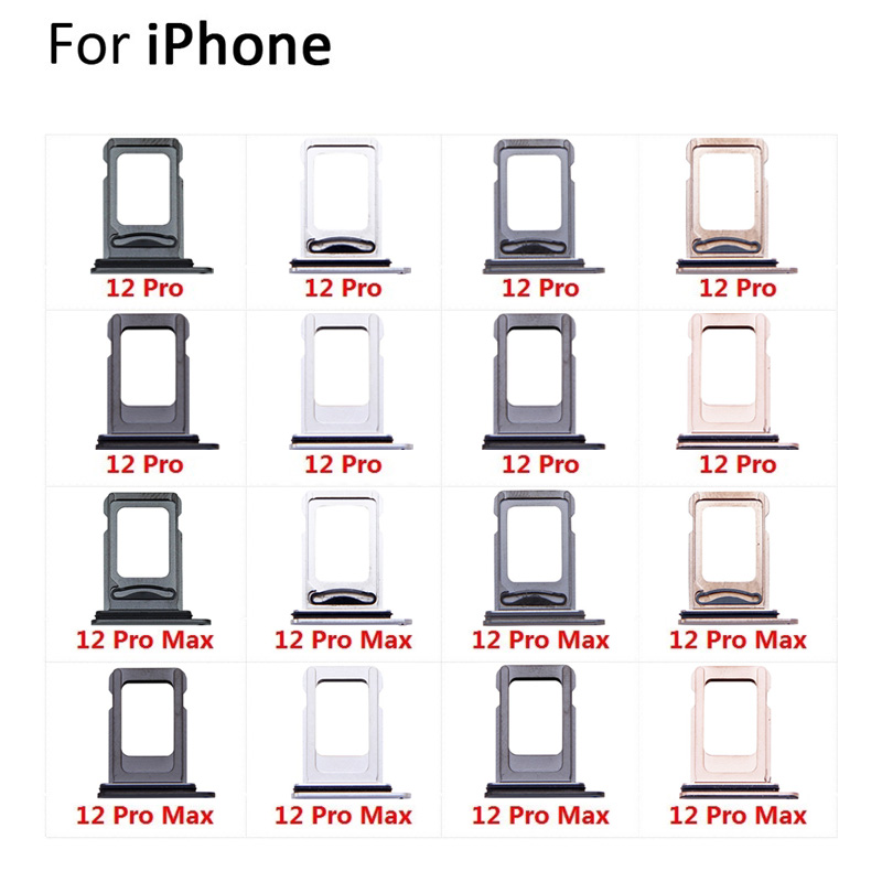 Sim Card Tray For iPhone 12 Pro Max 12Pro Sim Card Slot Holder Adapter Replacement Parts
Sim Card Tray For iPhone 12 Pro Max 12Pro Sim Card Slot Holder Adapter Replacement Parts