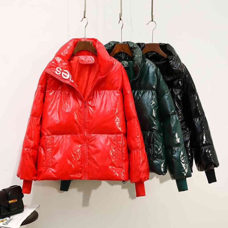 down White Duck Glossy Winter Jacket Women Waterproof embroidery Loose Short Coat Thick Warm Down Parka, Black
down White Duck Glossy Winter Jacket Women Waterproof embroidery Loose Short Coat Thick Warm Down Parka, Black