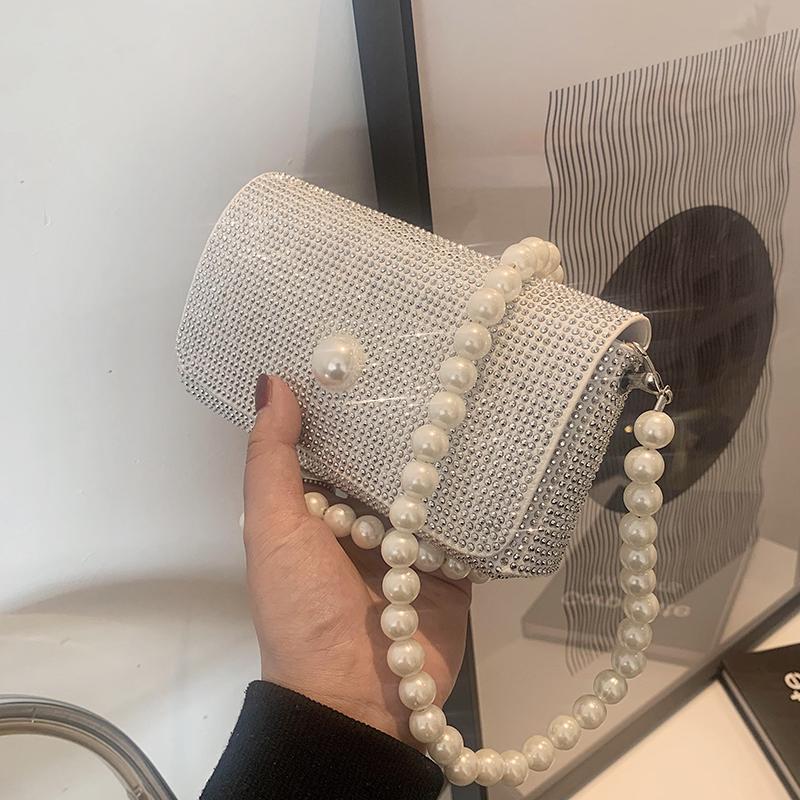 Pearl Chain Diamond Mini Crossbody Bag 2021 Summer Pu Leather Women's Designer Handbag Shoulder Messenger Cross Body, Small-white
Pearl Chain Diamond Mini Crossbody Bag 2021 Summer Pu Leather Women's Designer Handbag Shoulder Messenger Cross Body, Small-white