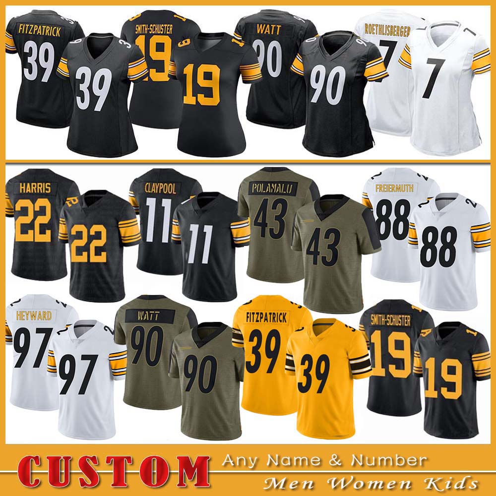 22 Najee Harris 11 Chase Claypool Custom PIT Football Jersey 90 T.J. Watt 39 Minkah Fitzpatrick 43 Troy Polamalu 97 Cameron Heyward 88 Pat F, Black;red
22 Najee Harris 11 Chase Claypool Custom PIT Football Jersey 90 T.J. Watt 39 Minkah Fitzpatrick 43 Troy Polamalu 97 Cameron Heyward 88 Pat F, Black;red