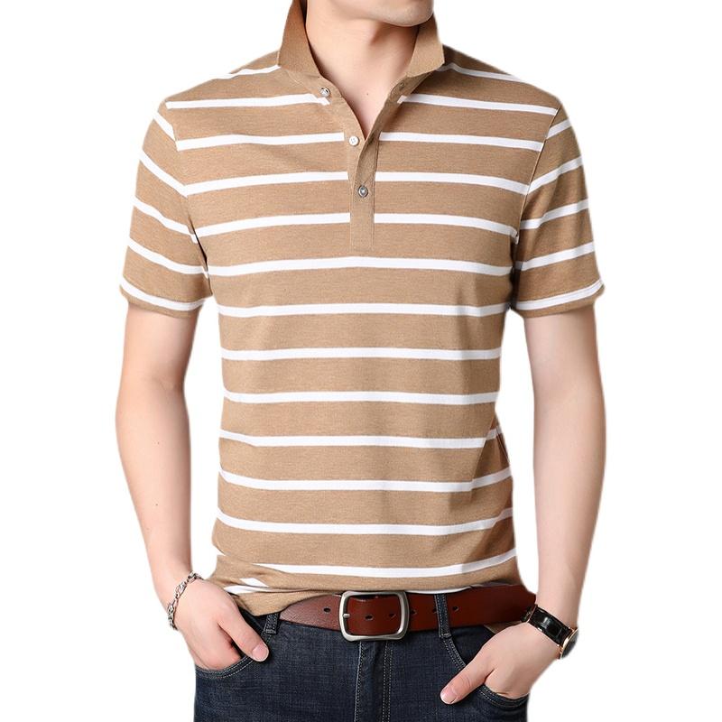 Men's Polos 2021 Summer Middle-aged Business Casual Lapel Half Sleeve Shirt Striped Short-sleeved T-shirt, Green
Men's Polos 2021 Summer Middle-aged Business Casual Lapel Half Sleeve Shirt Striped Short-sleeved T-shirt, Green
