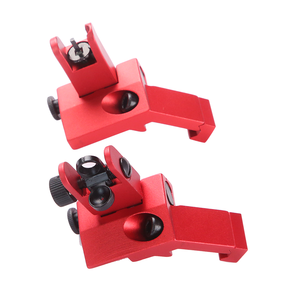 Tactical Accessories Red Iron Sight 45 degree Folding Design 20mm Rails Airsoft Rifle AR15/M4/AR hunting Fiber optic Flip up Sights
Tactical Accessories Red Iron Sight 45 degree Folding Design 20mm Rails Airsoft Rifle AR15/M4/AR hunting Fiber optic Flip up Sights