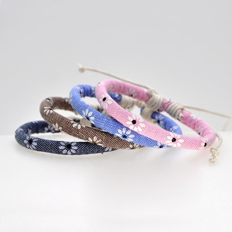 Beaded, Strands ABL092(1), Boho Cotton And Fabric Floral Bracelets For Women Male Friendship Bohemian Handmade Rope Ethnic Pulseras
Beaded, Strands ABL092(1), Boho Cotton And Fabric Floral Bracelets For Women Male Friendship Bohemian Handmade Rope Ethnic Pulseras