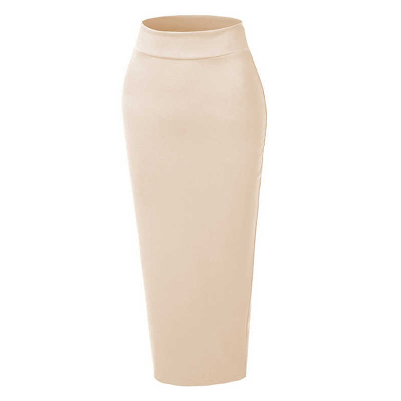 Plus Size Faldas Mujer Moda Winter Abaya Muslim Long Skirts High Waist Bodycon Maxi Skirt Jupe Longue Femme Clothes 210621