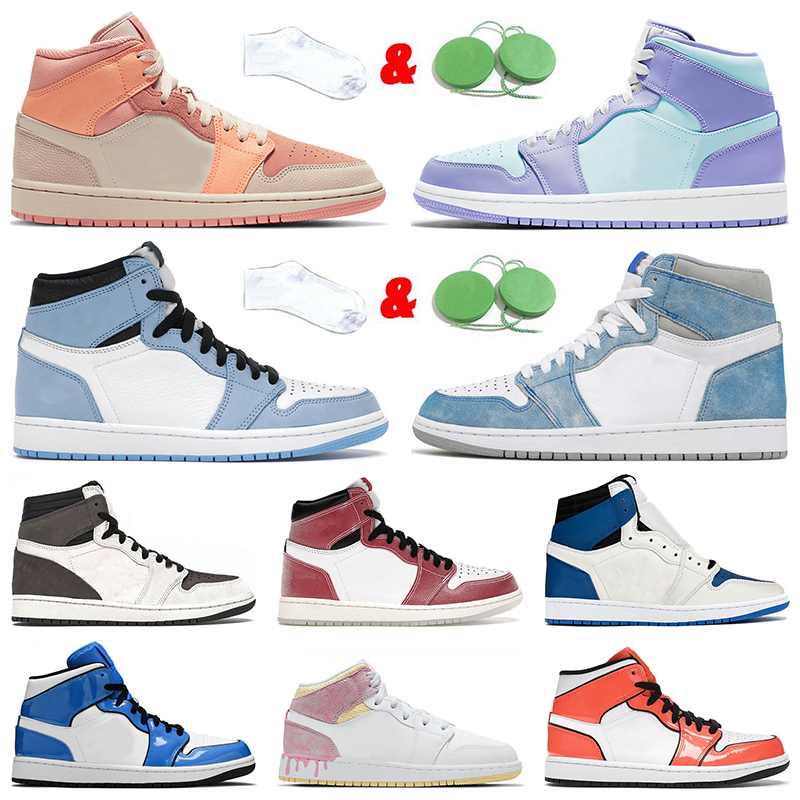 Signal Blue 1s Basketball Shoes Designer Jumpman 1 Men Women Pastel Purple Atomic Orange Retro Hyper Royal Digital Pink Sneakers Trainers Ou, White;red
Signal Blue 1s Basketball Shoes Designer Jumpman 1 Men Women Pastel Purple Atomic Orange Retro Hyper Royal Digital Pink Sneakers Trainers Ou, White;red