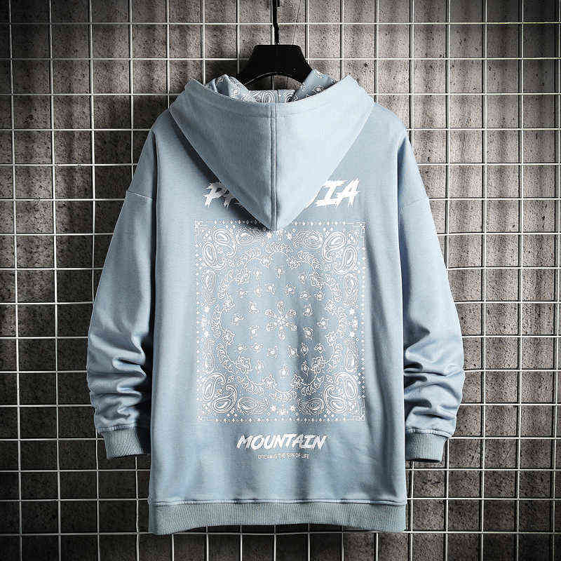 Hip Hop Rock Streetwear 2022 Autumn Spring Fashion Black Green Men'S Hip Hop Long Sleeve Pullover Hoodies Sweatshirts Clothes 220114