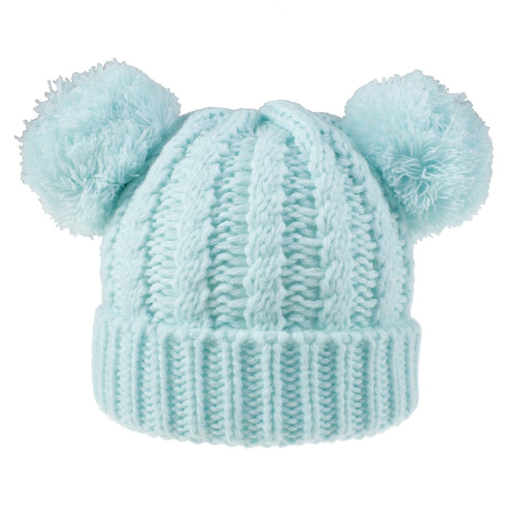 Baby Knit Cap Kid Crochet Beanies Hat Girl Pony Tail Caps Warm MOK Stretchy Caps 8 Colors Children Woolen Knitted Hats Casual Headgear