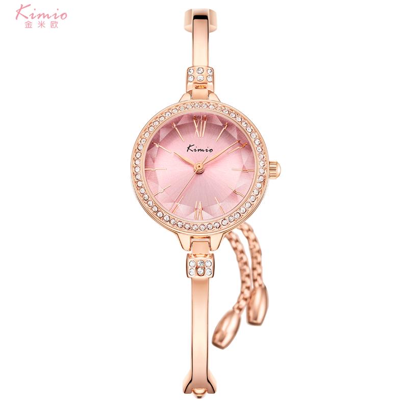 Wristwatches KIMIO Woman Watch Fashion Simple Bracelet Diamond Small Dial Temperament Quartz Ladies For Schoolgirl, Brown
Wristwatches KIMIO Woman Watch Fashion Simple Bracelet Diamond Small Dial Temperament Quartz Ladies For Schoolgirl, Brown