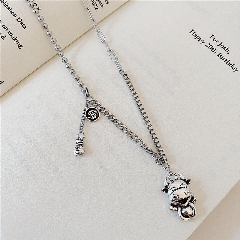 Women Necklaces Creative Simple Money Cow Pendant Clavicle Chain Silver Color Necklace Fashion Birthday Party Female Jewelry Chains
Women Necklaces Creative Simple Money Cow Pendant Clavicle Chain Silver Color Necklace Fashion Birthday Party Female Jewelry Chains
