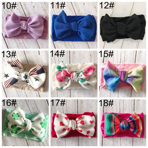 2022 kids hair accessories for girls jojo siwa head bands baby girl hair bows children printed hairbands nylon headwraps boutique