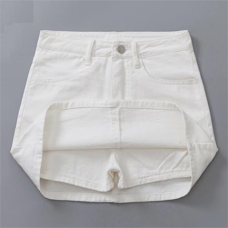 Denim Skirt Female Summer High Waist A-line White Chic All-match Hakama 210708, Beige
Denim Skirt Female Summer High Waist A-line White Chic All-match Hakama 210708, Beige