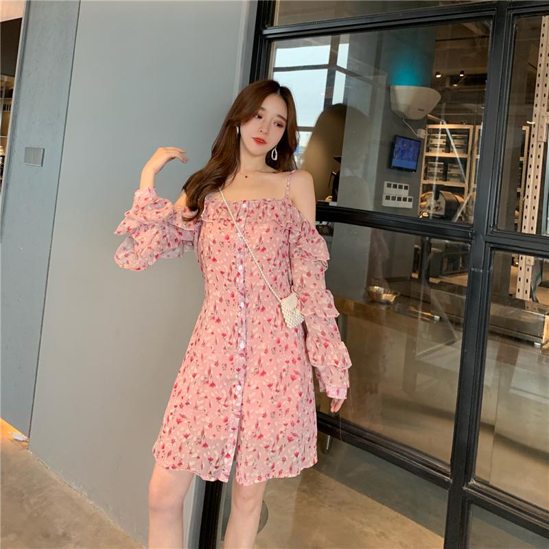 Casual Dresses Slash Neck Off Shoulder Chic Spring Elegant Dress Women Flower Print Butterfly Sleeve Korean Style Women' Clothing, Pink
Casual Dresses Slash Neck Off Shoulder Chic Spring Elegant Dress Women Flower Print Butterfly Sleeve Korean Style Women' Clothing, Pink