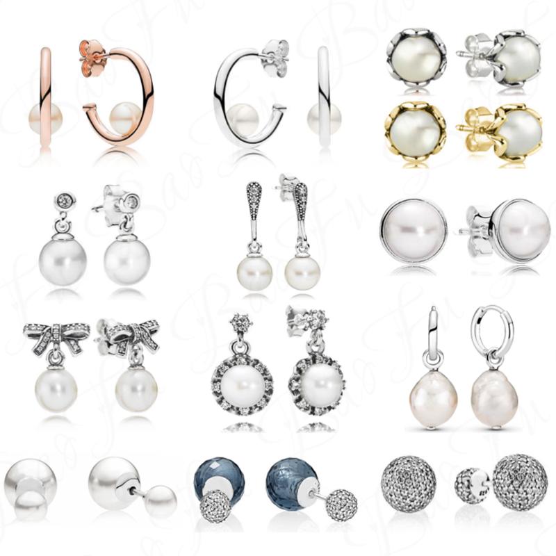 Stud Authentic 925 Sterling Silver Earrings Shiny Freshwater Round Bead Irregular Pearl Earring Original Female Jewelry, Golden;silver
Stud Authentic 925 Sterling Silver Earrings Shiny Freshwater Round Bead Irregular Pearl Earring Original Female Jewelry, Golden;silver